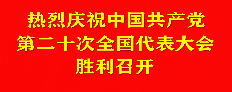 热烈庆祝中国共产党第二十次全国代表大会召开